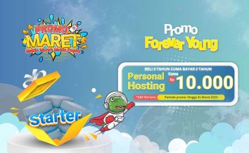 Promo Forever Young, Beli 3 Tahun Cukup Bayar 2 Tahun! Personal Hosting Jetdino Cuma Rp. 10.000